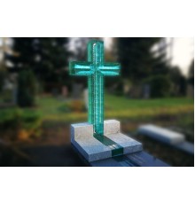 Крест из стекла с вставкой