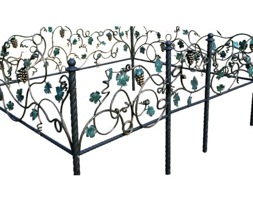 Кованая ограда "Виноградная лоза"